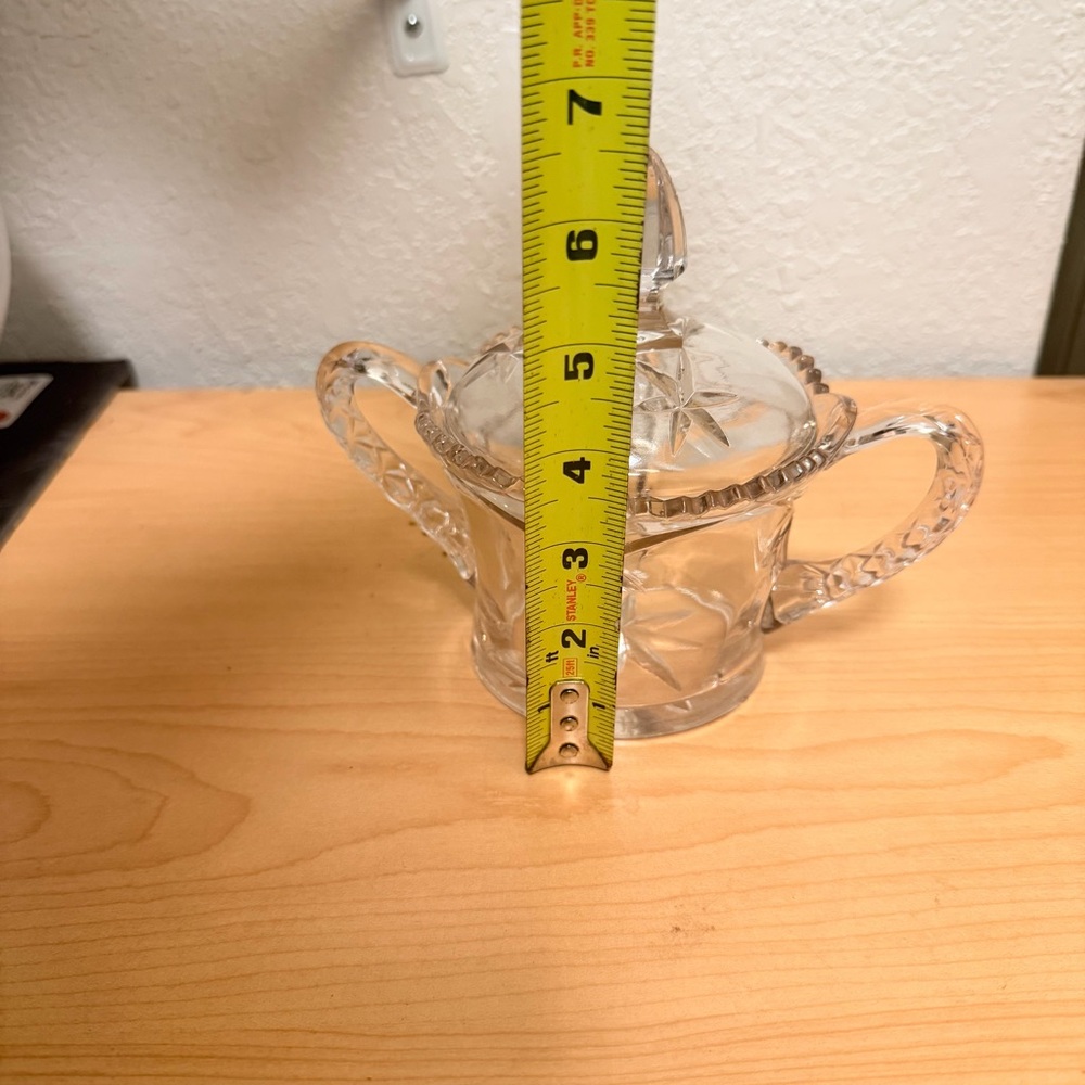 Anchor Hocking Early American Prescut Glass Covered Sugar Bowl EAPC - Picture 6 of 9
